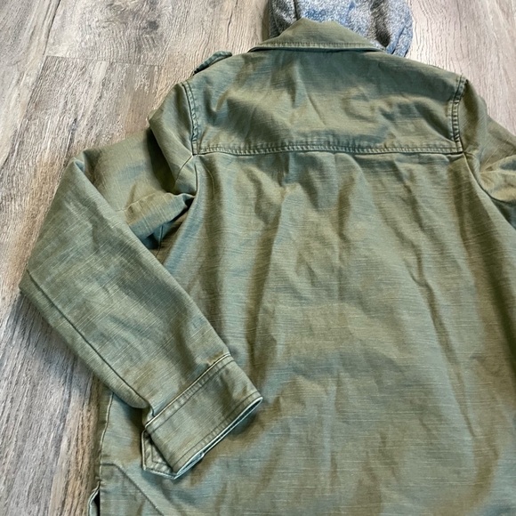 American Eagle Outfitters Women’s Button Down Olive Green Hooded Jacket, size XS - Picture 8 of 11